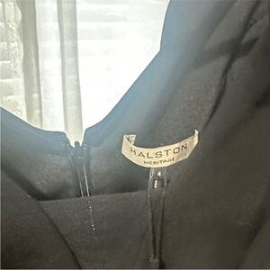 Halston Heritage Black Asymmetrical Dress